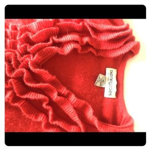 Red 100% cashmere sweater